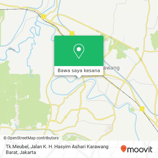 Peta Tk.Meubel, Jalan K. H. Hasyim Ashari Karawang Barat