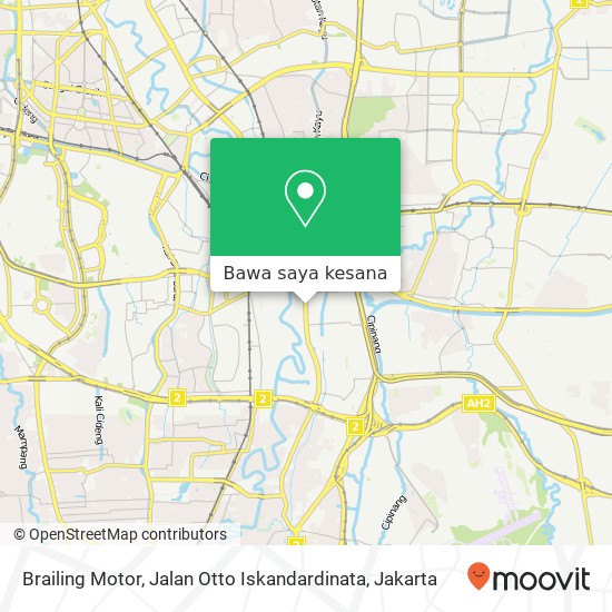 Peta Brailing Motor, Jalan Otto Iskandardinata