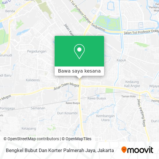 Peta Bengkel Bubut Dan Korter Palmerah Jaya