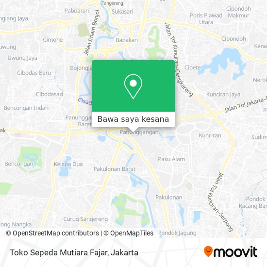 Peta Toko Sepeda Mutiara Fajar