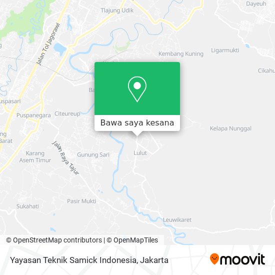 Peta Yayasan Teknik Samick Indonesia