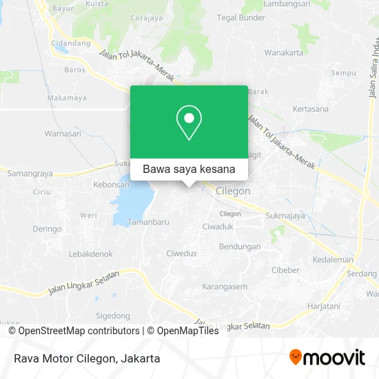 Peta Rava Motor Cilegon