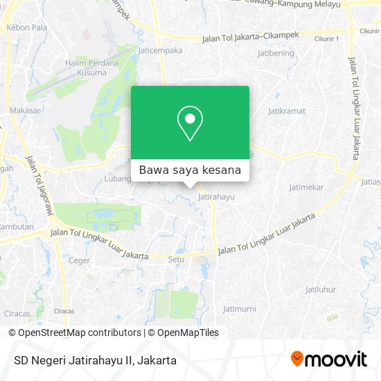 Peta SD Negeri Jatirahayu II