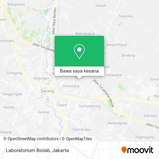 Peta Laboratorium Biolab, Jalan Tb. Sueb