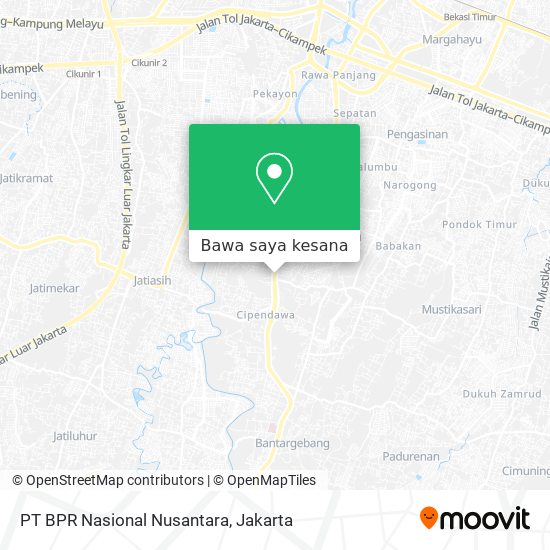 Peta PT BPR Nasional Nusantara