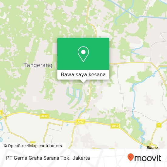 Peta PT Gema Graha Sarana Tbk., Sindang Jaya