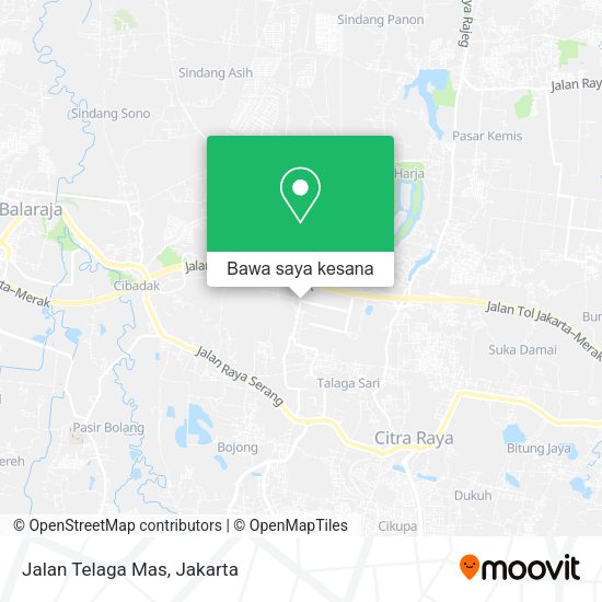 Peta Jalan Telaga Mas, Cikupa