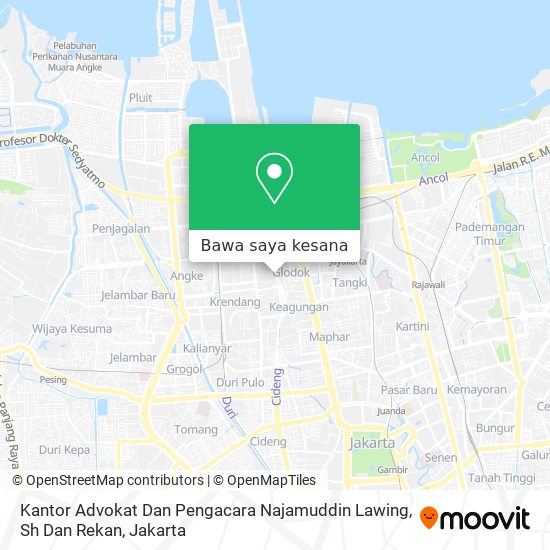 Peta Kantor Advokat Dan Pengacara Najamuddin Lawing, Sh Dan Rekan