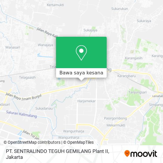 Peta PT. SENTRALINDO TEGUH GEMILANG Plant II