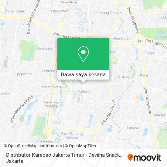 Peta Distributor Karapao Jakarta Timur - Devilha Snack