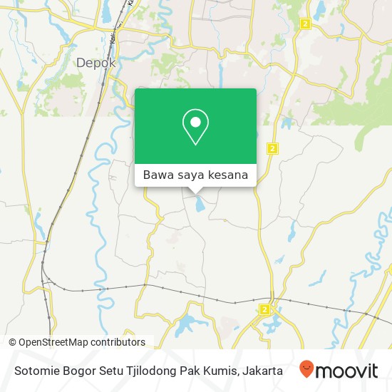 Peta Sotomie Bogor Setu Tjilodong Pak Kumis, Jalan H Abdul Ghani Raya Cilodong