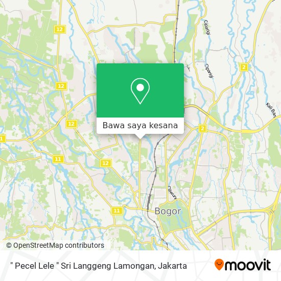 Peta " Pecel Lele " Sri Langgeng Lamongan