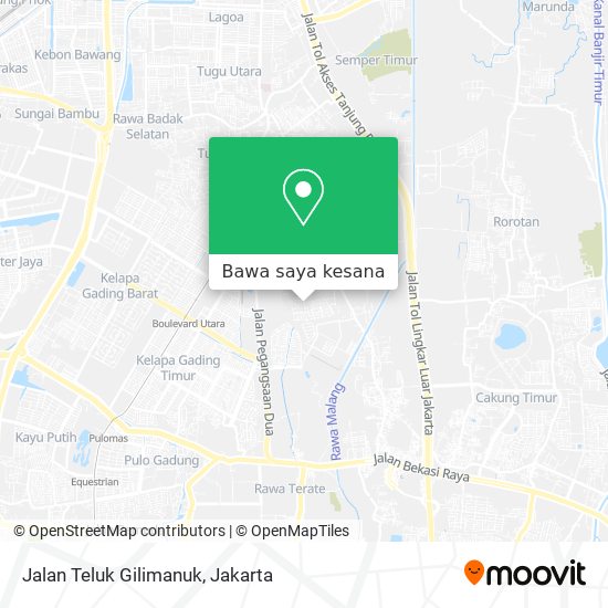 Peta Jalan Teluk Gilimanuk