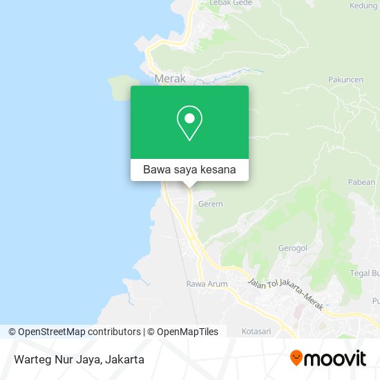 Peta Warteg Nur Jaya, Jalan Raya Pelabuhan Merak Grogol