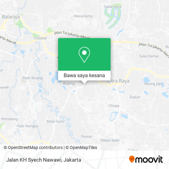 Peta Jalan KH Syech Nawawi