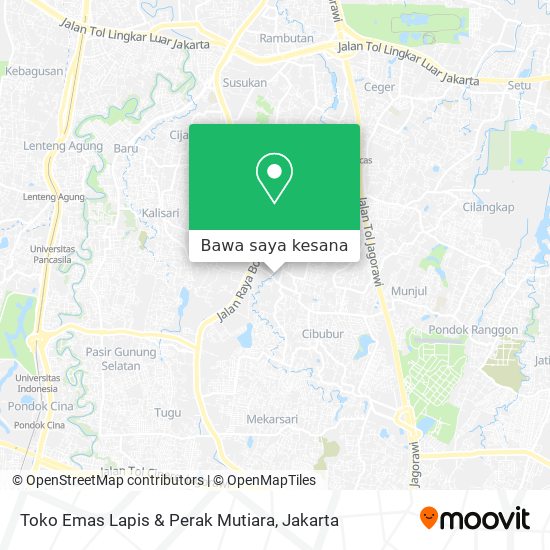 Peta Toko Emas Lapis & Perak Mutiara