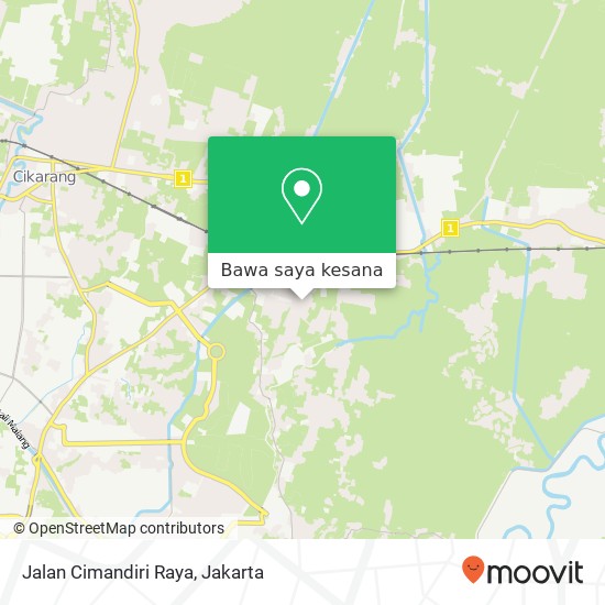 Peta Jalan Cimandiri Raya, Cikarang Timur