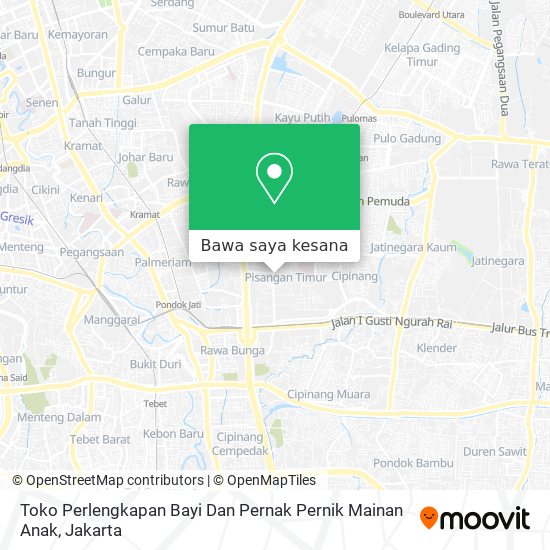 Peta Toko Perlengkapan Bayi Dan Pernak Pernik Mainan Anak