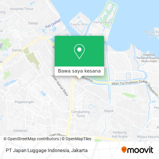 Peta PT Japan Luggage Indonesia