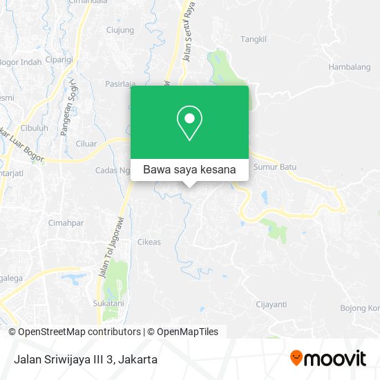 Peta Jalan Sriwijaya III 3