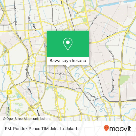 Peta RM. Pondok Penus TIM Jakarta