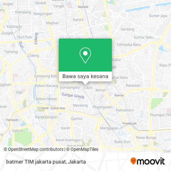 Peta batmer TIM jakarta pusat