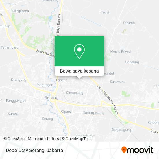 Peta Debe Cctv Serang, Jalan Cikepun