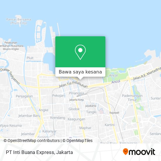 Peta PT Inti Buana Express