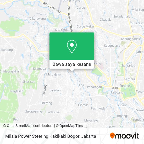 Peta Milala Power Steering Kakikaki Bogor