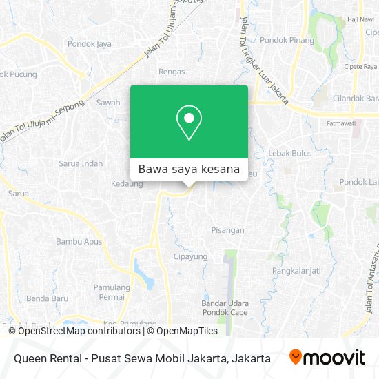 Peta Queen Rental - Pusat Sewa Mobil Jakarta