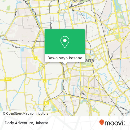 Peta Dody Adventure, Jalan Serayu 1 Gambir