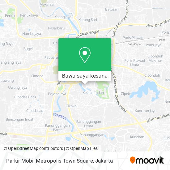 Peta Parkir Mobil Metropolis Town Square