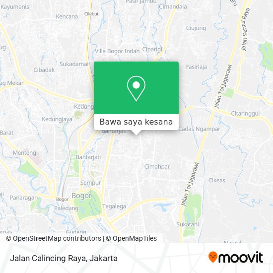 Peta Jalan Calincing Raya