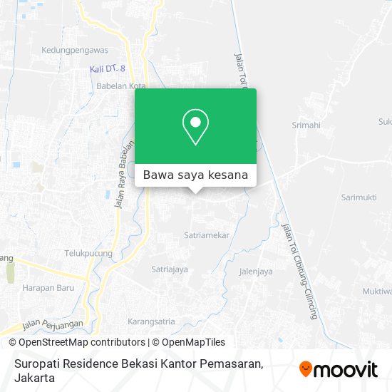 Peta Suropati Residence Bekasi Kantor Pemasaran