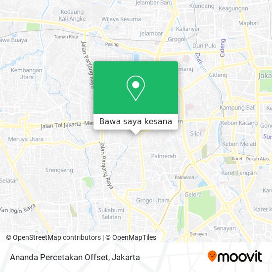 Peta Ananda Percetakan Offset