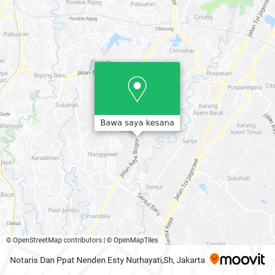 Peta Notaris Dan Ppat Nenden Esty Nurhayati,Sh