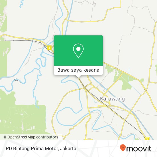 Peta PD Bintang Prima Motor, Jalan Rangga Gede