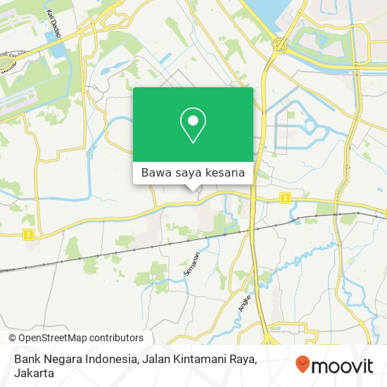 Peta Bank Negara Indonesia, Jalan Kintamani Raya