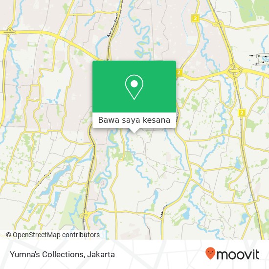 Peta Yumna's Collections, Jalan Sawo Pasar Rebo