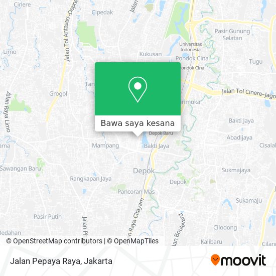 Peta Jalan Pepaya Raya