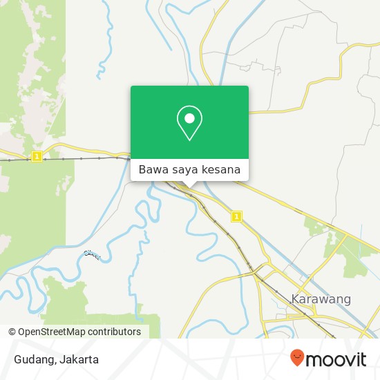 Peta Gudang, Jalan Pangkal Perjuangan Karawang Barat