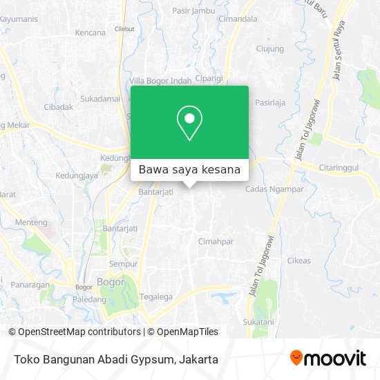 Peta Toko Bangunan Abadi Gypsum