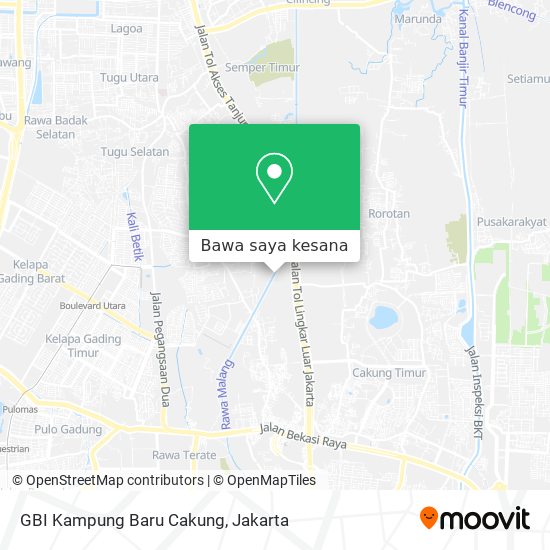 Peta GBI Kampung Baru Cakung