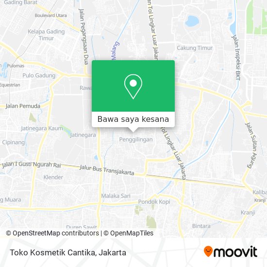 Peta Toko Kosmetik Cantika