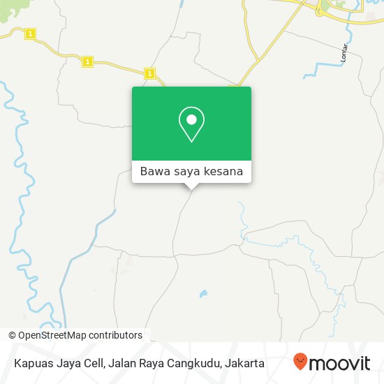 Peta Kapuas Jaya Cell, Jalan Raya Cangkudu