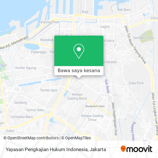 Peta Yayasan Pengkajian Hukum Indonesia