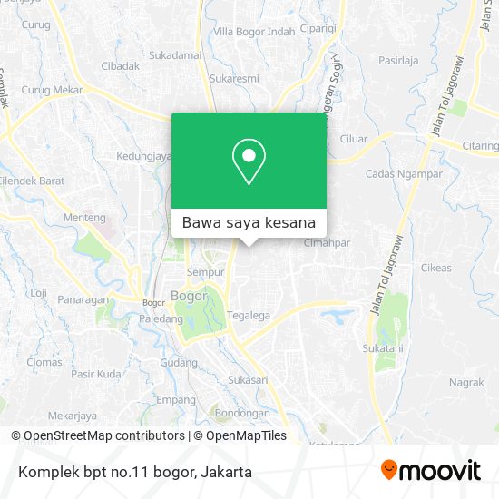 Peta Komplek bpt no.11 bogor