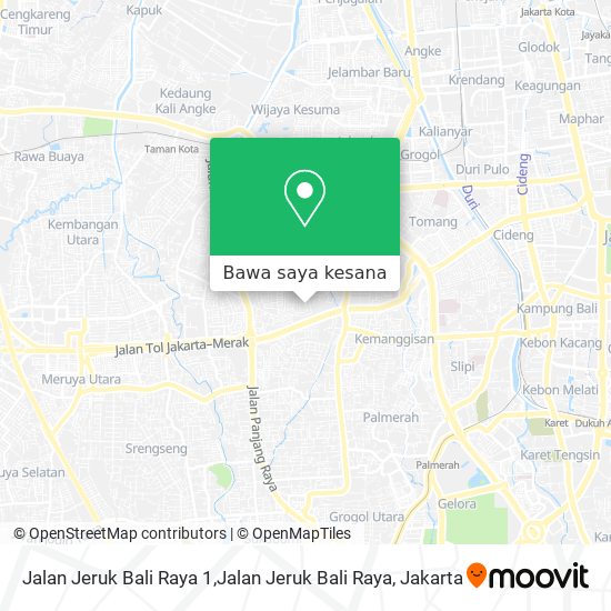 Peta Jalan Jeruk Bali Raya 1,Jalan Jeruk Bali Raya
