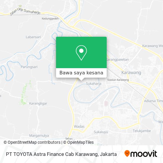Peta PT TOYOTA Astra Finance Cab Karawang