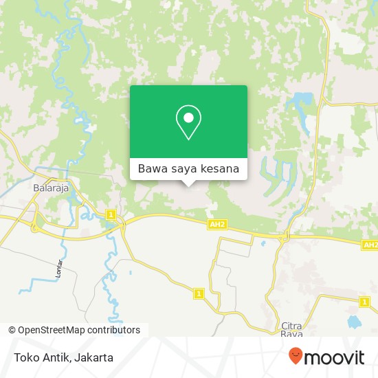 Peta Toko Antik, Jalan Aglaonema Raya Sindang Jaya